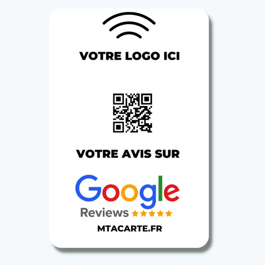 Carte avis Google fabriquée en Guadeloupe